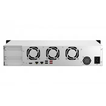 QNAP TS-864EU-8G NAS / saugojimo serveris Rack (2U) Intel® Celeron® 8 GB DDR4 0 TB QNAP Turbo System juodos spalvos