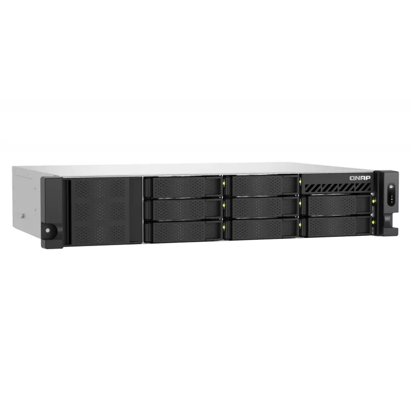 QNAP TS-855EU-RP NAS Rack (2U) Intel Atom® C5125 8 GB DDR4 0 TB QuTS hero Juoda