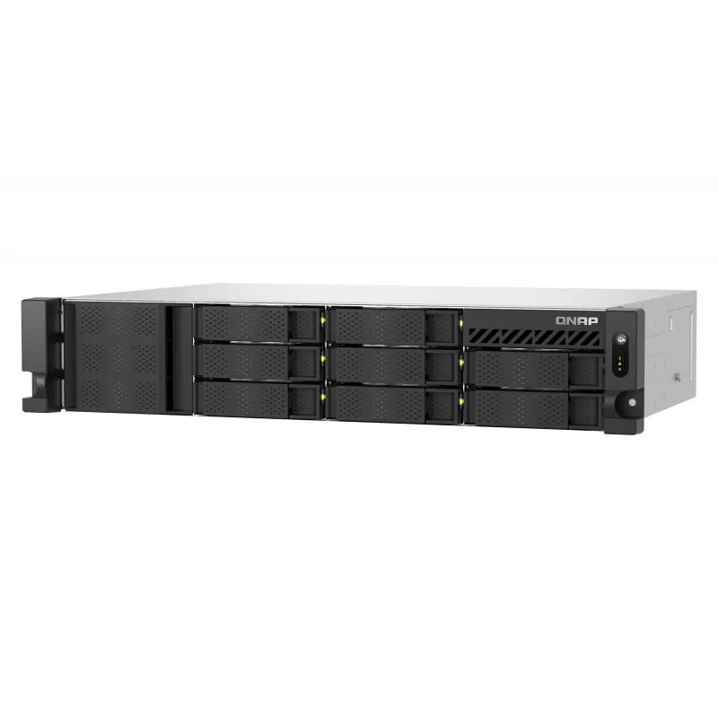 QNAP TS-855EU-RP NAS Rack (2U) Intel Atom® C5125 8 GB DDR4 0 TB QuTS hero Juoda