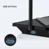 TP-Link Archer AX5400 Multi-Gigabit WiFi 6 maršrutizatorius, Wi-Fi 6 (802.11ax), dviejų juostų (2,4 GHz / 5 GHz), Ethernet LAN, juodas, stalinis / ant stulpo