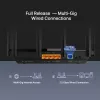 TP-Link Archer AX5400 Multi-Gigabit WiFi 6 maršrutizatorius, Wi-Fi 6 (802.11ax), dviejų juostų (2,4 GHz / 5 GHz), Ethernet LAN, juodas, stalinis / ant stulpo