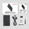 Išorinis HDD/SSD dėklas Axagon EE25-GTR USB-C 3.2 Gen 2 juodas 2.5 colio
