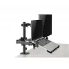 Monitorinis stovas Gembird MA-DA-03, 32 colių, dviejų rankų, spaustuvas/varžtas, VESA 75x75–100x100, juodas
