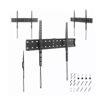 TV laikiklis Gembird WM-70F-01 Juodas, 37–70 colių, 40 kg, VESA 200x200–600x400, 2.5 cm plonas