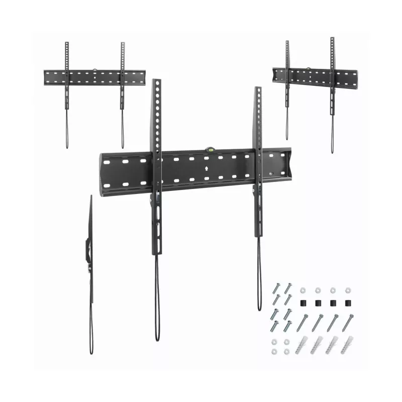 TV laikiklis Gembird WM-70F-01 Juodas, 37–70 colių, 40 kg, VESA 200x200–600x400, 2.5 cm plonas