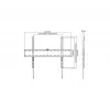 TV laikiklis Gembird WM-70F-01 Juodas, 37–70 colių, 40 kg, VESA 200x200–600x400, 2.5 cm plonas