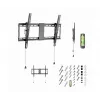 Sieninis TV laikiklis GEMBIRD WM-80T-01 37–80 colių ekranams, plieninis, pakreipimas -12°/+3°, VESA 200x200–600x400, 70 kg