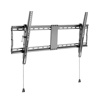 Sieninis TV laikiklis Gembird WM-90T-01 43–90 colių ekranams, VESA 200x200–800x400, pakreipimas -12°–3°, 70 kg talpa, juodas