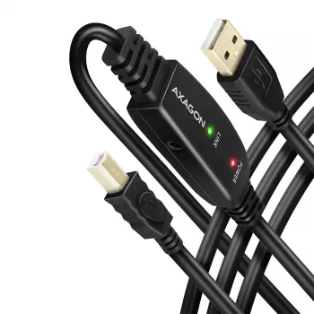 Aktyvus USB 2.0 jungiamasis kabelis Axagon ADR-220B A-M -> B-M 20 m