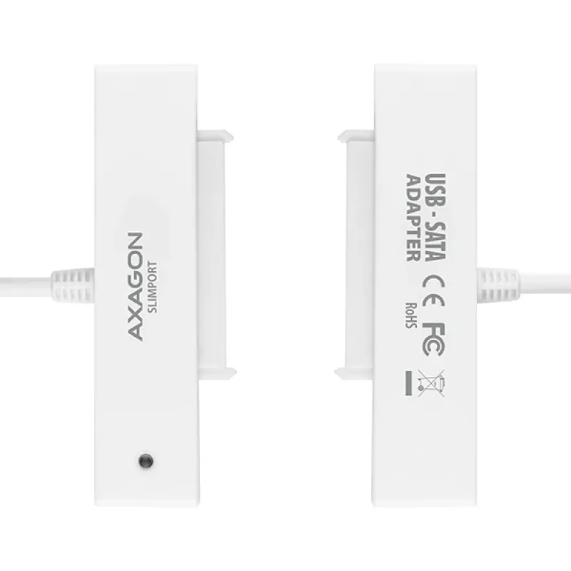 Axagon ADSA-1S USB 2.0 korpusas 2.5 inch SATA HDD/SSD, baltas