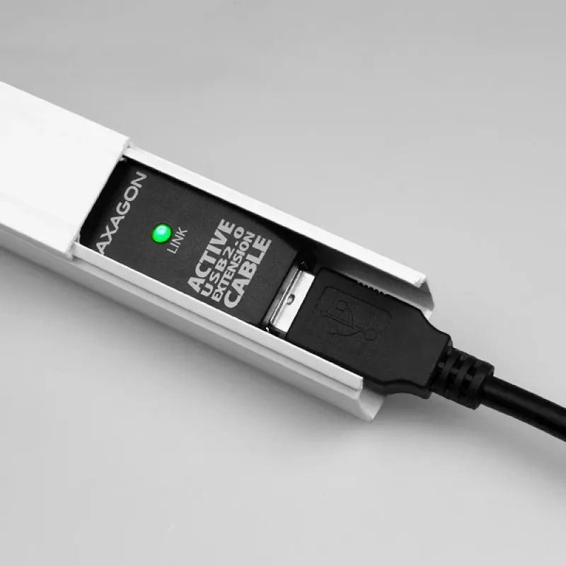 Aktyvus USB 2.0 ilginimo kabelis Axagon ADR-205 (A-M -> A-F) 5 m