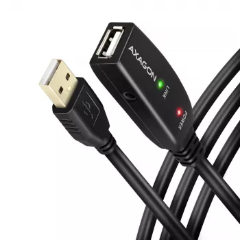Axagon ADR-220 USB 2.0 A-M -> A-F aktyvus ilginimo/kartotuvas kabelis 20 m