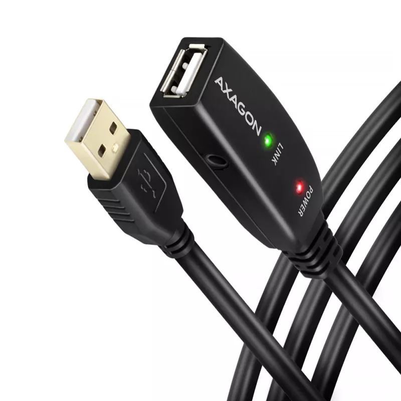 Axagon ADR-220 USB 2.0 A-M -> A-F aktyvus ilginimo/kartotuvas kabelis 20 m