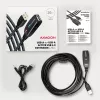 Axagon ADR-220 USB 2.0 A-M -> A-F aktyvus ilginimo/kartotuvas kabelis 20 m