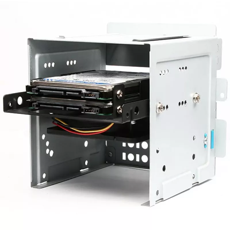 Axagon RHD-225 metalinis rėmas 2x 2,5 colio HDD/SSD į 3,5 colio lizdą, ventiliatoriaus tvirtinimas
