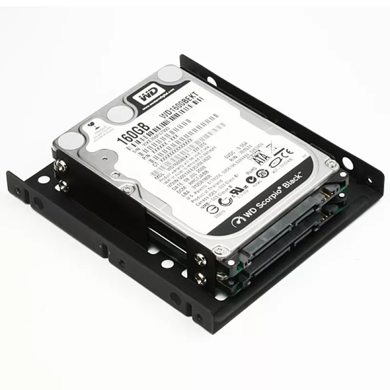 Axagon RHD-225 metalinis rėmas 2x 2,5 colio HDD/SSD į 3,5 colio lizdą, ventiliatoriaus tvirtinimas