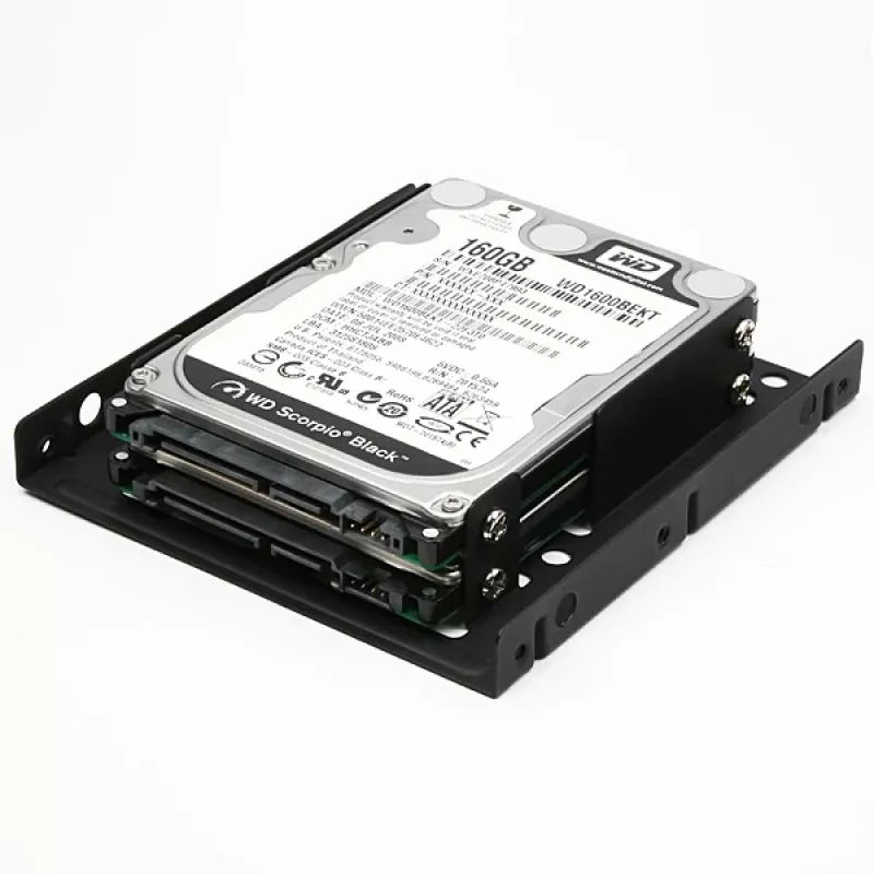 Axagon RHD-225 metalinis rėmas 2x 2,5 colio HDD/SSD į 3,5 colio lizdą, ventiliatoriaus tvirtinimas