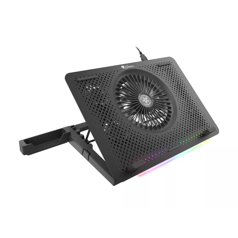 GENESIS Oxid 450 aušinimo padėklas nešiojamam kompiuteriui 39,6 cm (15,6 colio) 2400 RPM Juodas