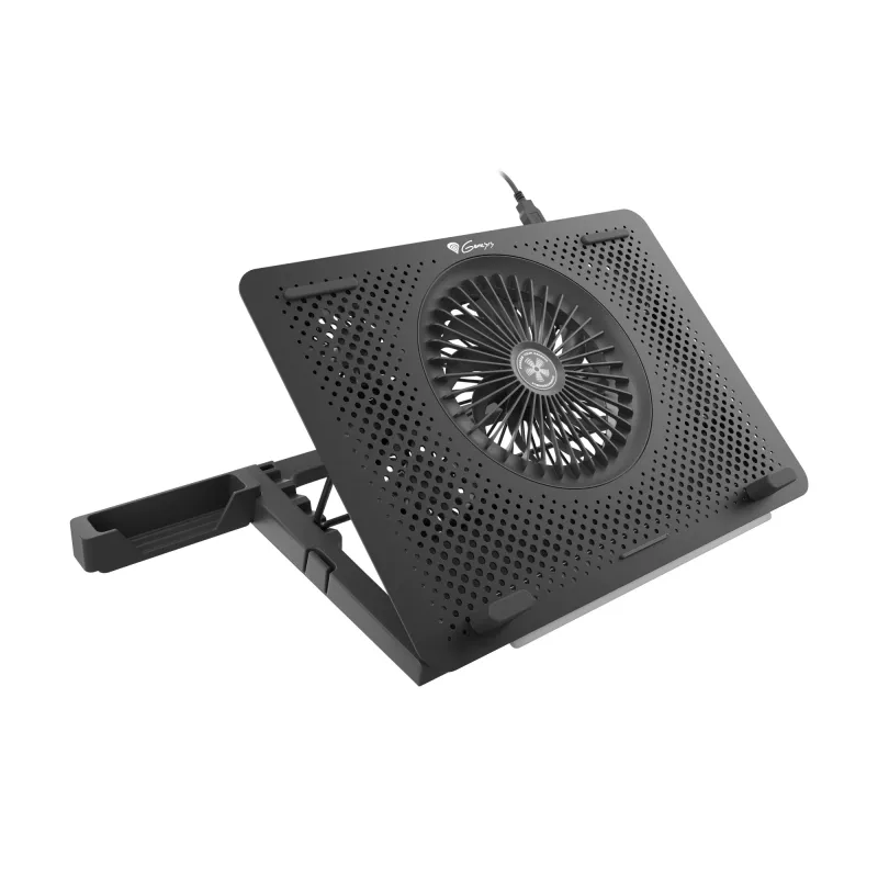 GENESIS Oxid 450 aušinimo padėklas nešiojamam kompiuteriui 39,6 cm (15,6 colio) 2400 RPM Juodas