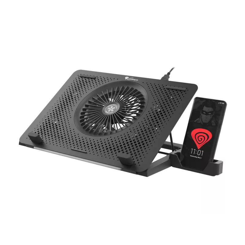 GENESIS Oxid 450 aušinimo padėklas nešiojamam kompiuteriui 39,6 cm (15,6 colio) 2400 RPM Juodas