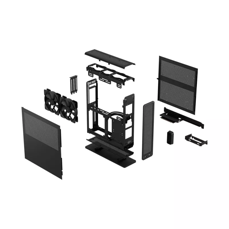 Kompiuterio korpusas Fractal Design Ridge Small Form Factor juodas