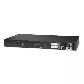 APC NetShelter Rack automatinis perjungimo jungiklis, 1U, 10A, 230V, C14 IN, 12 C13 OUT, 50/60Hz