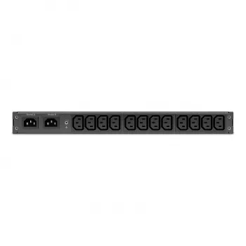 APC NetShelter Rack automatinis perjungimo jungiklis, 1U, 10A, 230V, C14 IN, 12 C13 OUT, 50/60Hz