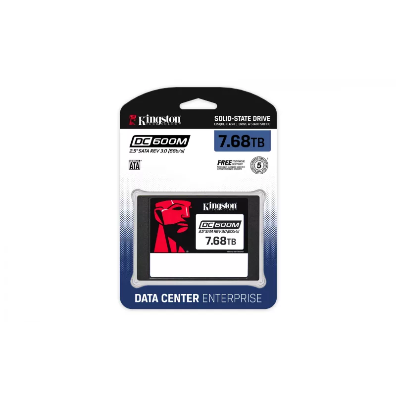 SSD diskas Kingston Technology 7.68TB 2,5 colio SATA SEDC600M/7680G