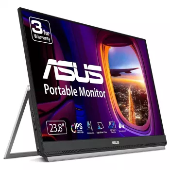 ASUS ZenScreen MB249C monitor 60,5 cm (23,8 colio) 1920 x 1080 pikselių Full HD LED juodas