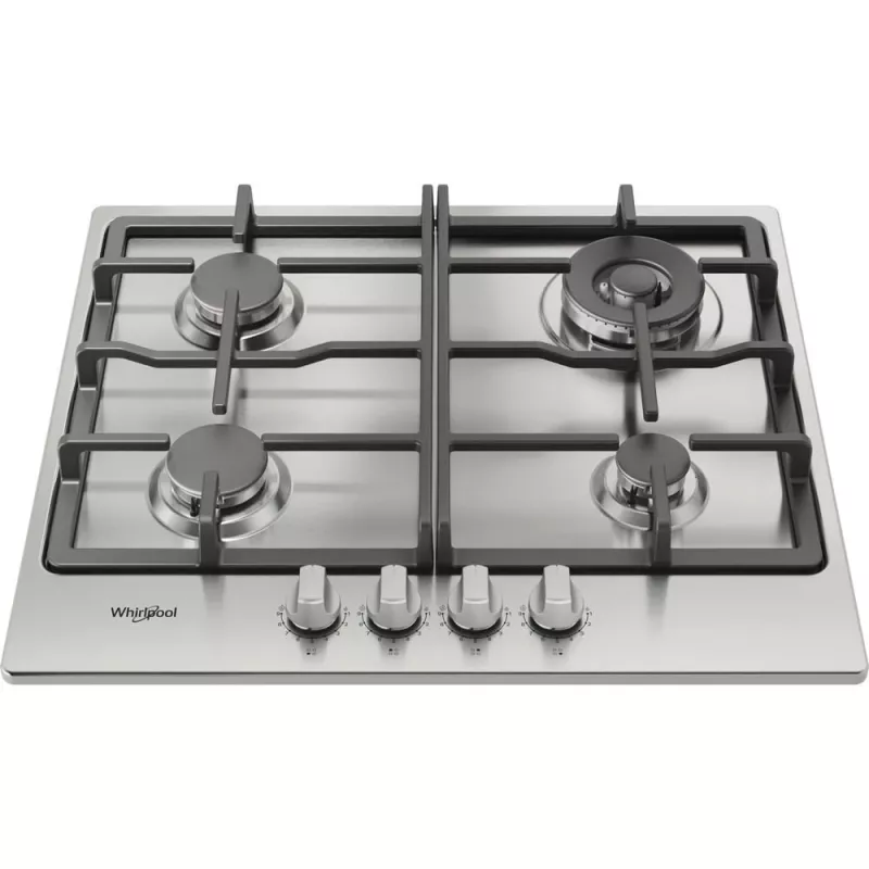 Whirlpool TGML 661 IX R įmontuojama dujinė kaitlentė, nerūdijantis plienas, 58 cm, 4 zonos