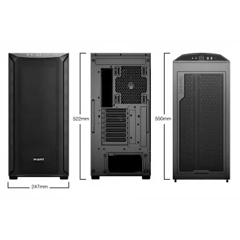 PC korpusas be quiet! Shadow Base 800 Midi Tower juodas