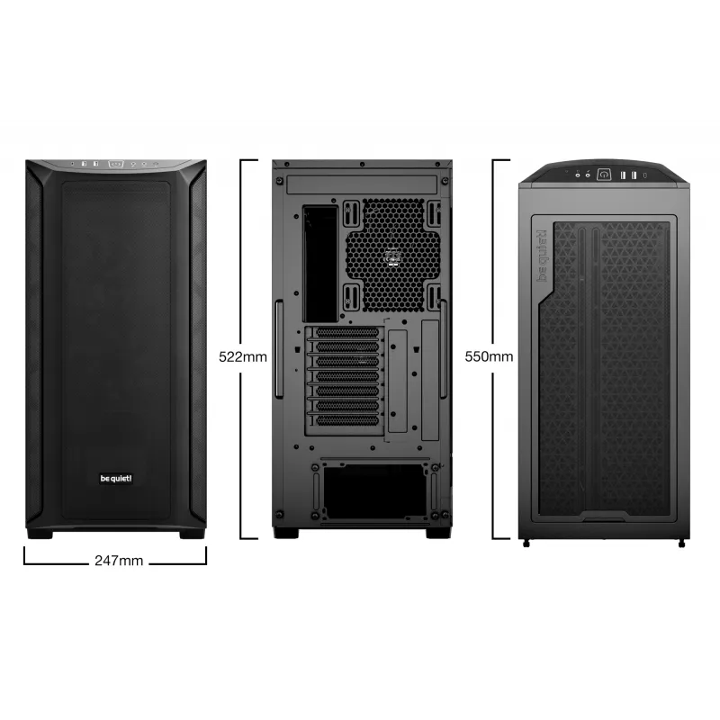 PC korpusas be quiet! Shadow Base 800 Midi Tower juodas