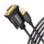 Axagon ADS-1PQN USB-A 2.0 – RS-232 DB9-M adapterio laidas su FTDI lustu 1,5 m - Juodas