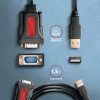 AXAGON ADS-1PSN USB-A 2.0 – RS-232 DB9-M adapteris su Prolific lustu, 1,5 m