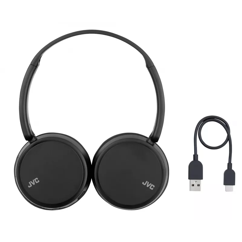 JVC Deep Bass Bluetooth ausinės ant ausų, juodos, belaidės, 20 – 20000 Hz, 157 g