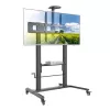 Multimedijos vežimėlis TECHLY ICA-TR230 juodas plokščiaekraniams iki 110 colių, VESA 900x600, aukštis 1850 mm, apkrova 120 kg