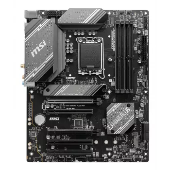 Motininė plokštė MSI B760 GAMING PLUS WIFI — Intel B760, LGA 1700, ATX, DDR5, 4 DIMM, Wi‑Fi 6E, 2.5Gb LAN