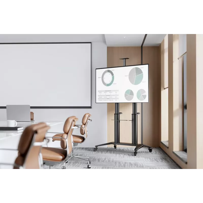 Digitus Collaboration Trolley DA-90452 mobilus stovas ekranams 70–120 colių, maks. 140 kg