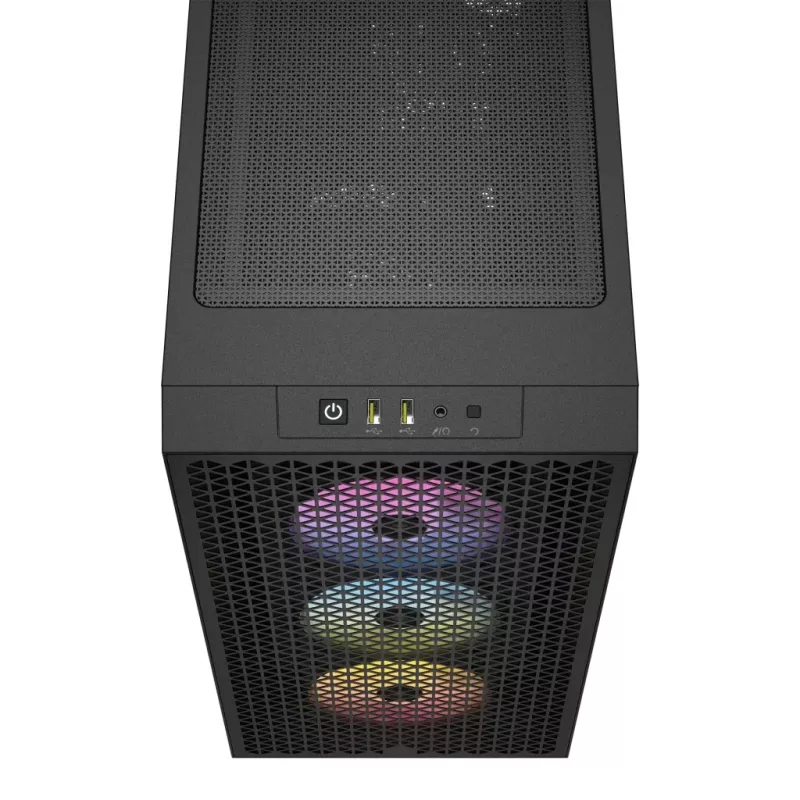 CORSAIR 3000D RGB AIRFLOW vidutinis bokštas (Mid-tower) PC korpusas juodas
