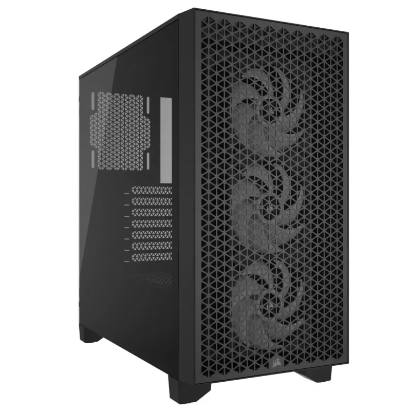 CORSAIR 3000D RGB AIRFLOW vidutinis bokštas (Mid-tower) PC korpusas juodas