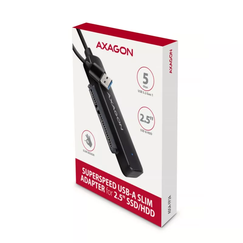 Axagon ADSA-FP2A sąsajos plokštė USB 3.2 Gen 1 SATA vyriškas Juoda