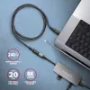 Prailginimo laidas Axagon BUCM32-CF10AB SPEED+ USB-C 20 Gbps 1 m