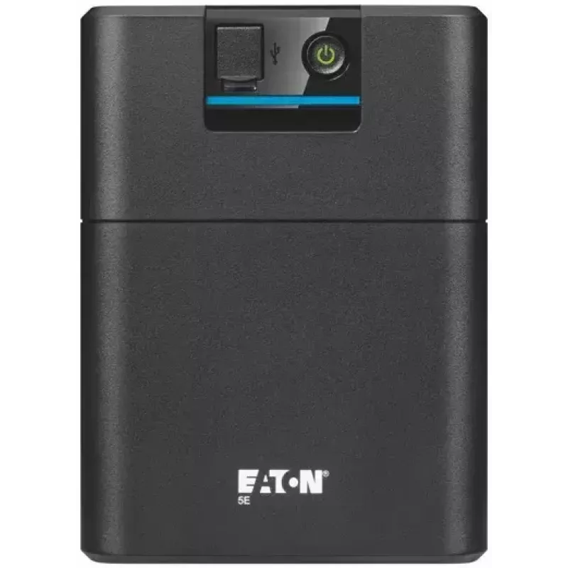 Eaton 5E Gen2 1600 USB nepertraukiamo maitinimo šaltinis (UPS) 1.6 kVA / 900 W, 4x F tipo lizdai, USB, bokštas, juodas