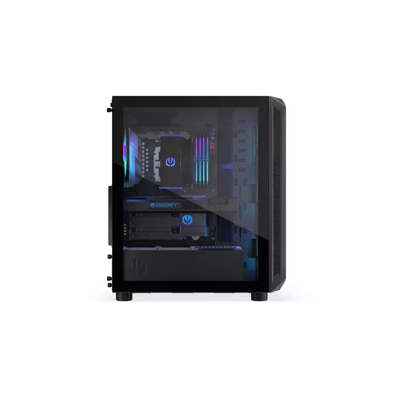Kompiuterio korpusas ENDORFY Arx 500 ARGB ATX juodas — grūdintas stiklas, ARGB, ATX, max GPU 350 mm, CPU aušintuvo aukštis 179 mm, 7 plėtros lizdai