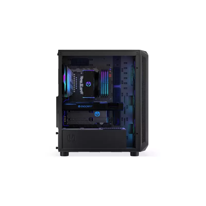 Kompiuterio korpusas ENDORFY Arx 500 ARGB ATX juodas — grūdintas stiklas, ARGB, ATX, max GPU 350 mm, CPU aušintuvo aukštis 179 mm, 7 plėtros lizdai