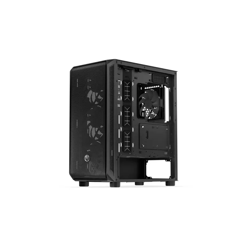 Kompiuterio korpusas ENDORFY Arx 500 ARGB ATX juodas — grūdintas stiklas, ARGB, ATX, max GPU 350 mm, CPU aušintuvo aukštis 179 mm, 7 plėtros lizdai