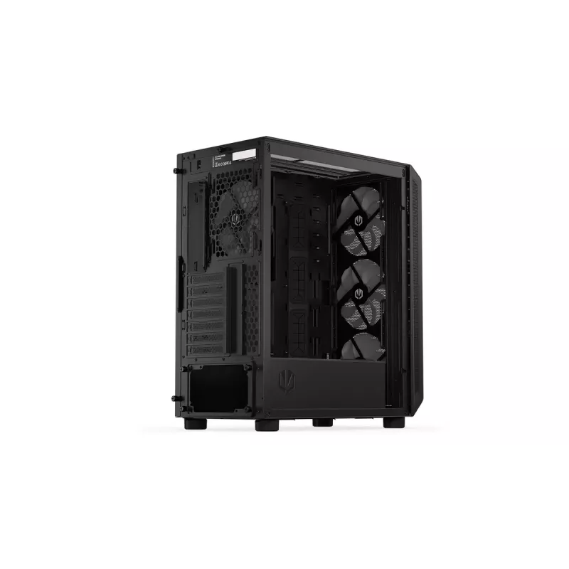 Kompiuterio korpusas ENDORFY Arx 500 ARGB ATX juodas — grūdintas stiklas, ARGB, ATX, max GPU 350 mm, CPU aušintuvo aukštis 179 mm, 7 plėtros lizdai
