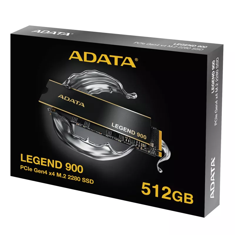 SSD M.2 2280 ADATA LEGEND 900 512 GB PCIe 4.0 NVMe 7000/5400 MB/s, TBW 1200, AES aparatinė šifravimo