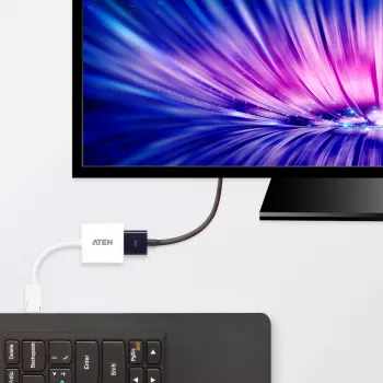 ATEN DisplayPort į HDMI adapteris, PC: iki UXGA / HDTV: iki 1080i, 1080p
