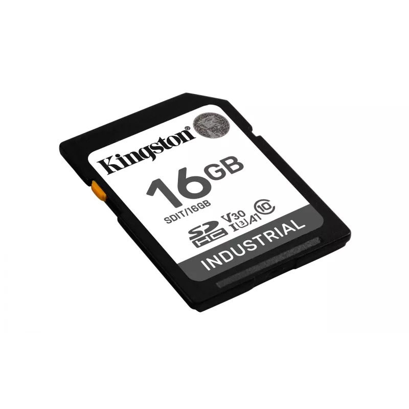 Kingston Technology 16G SDHC Industrial pSLC, 16 GB, SDHC, 10 klasė, UHS-I, 100 MB/s, 80 MB/s